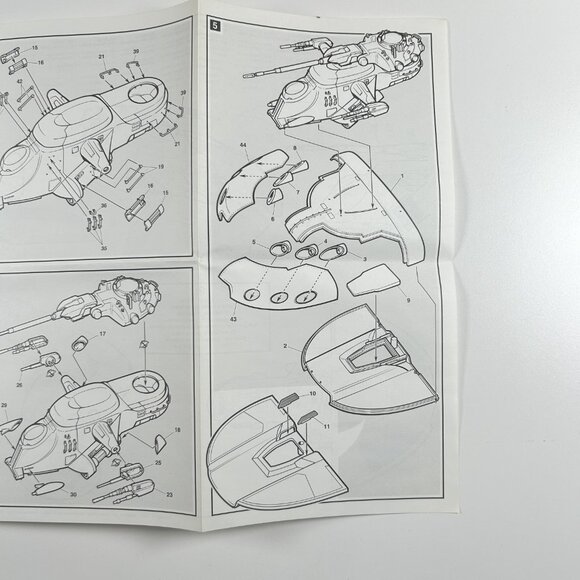 AMT ERTL Star Wars Episode 1 Trade Federation Tank 1:32 Vintage Model Kit 1999 - Picture 12 of 12